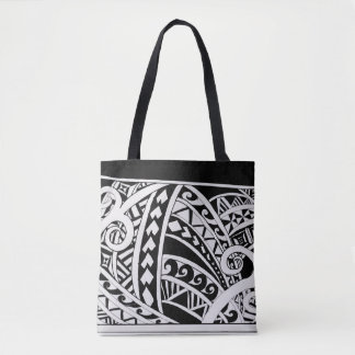 Polynesischer Tribal Tote Bag Tasche