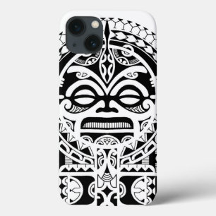 Polynesisches Tätowierdesign mit Ki-Maske title_seo2