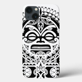 Polynesisches Tätowierdesign mit Ki-Maske title_seo2