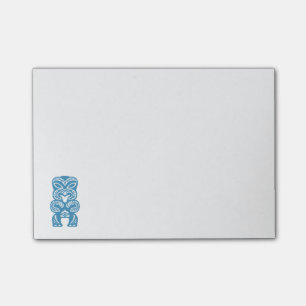 Polynesisches viel Glück blaue Tiki Posten-it® Post-it Klebezettel