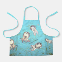 Polyorchis Jellyfish Kid's All-Over Print-Schürze
