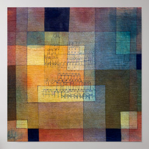 Polyphone Architektur Paul Klee Poster