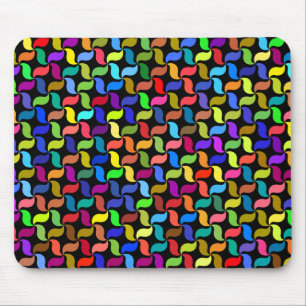 Polyprismatisches geometrisches Hintergrundmuster Mousepad