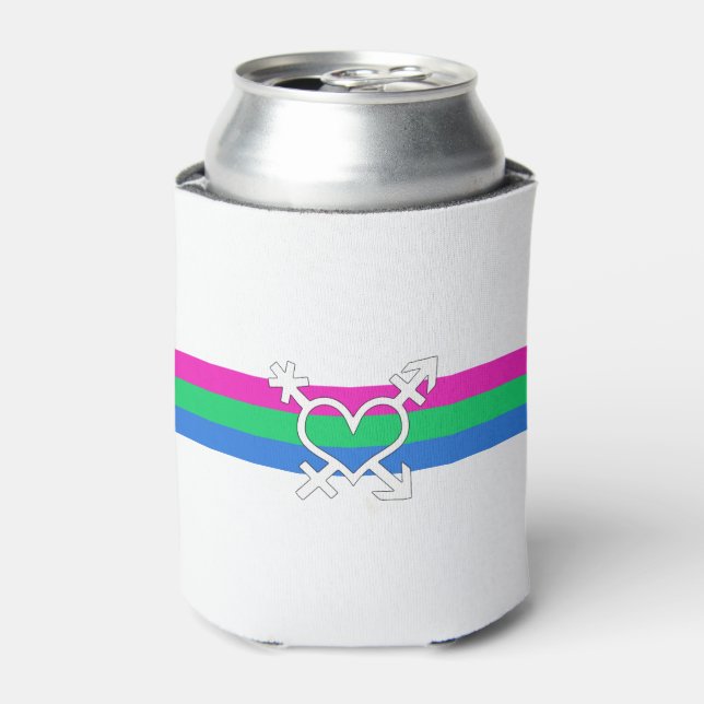 Polysex Pride Flag Dosenkühler (Kanne Vorderseite)