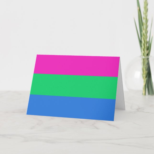 Polysex Pride Flag Feiertagskarte (Vorderseite)