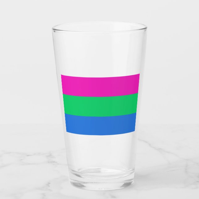 Polysex Pride Flag Glas (Vorderseite)