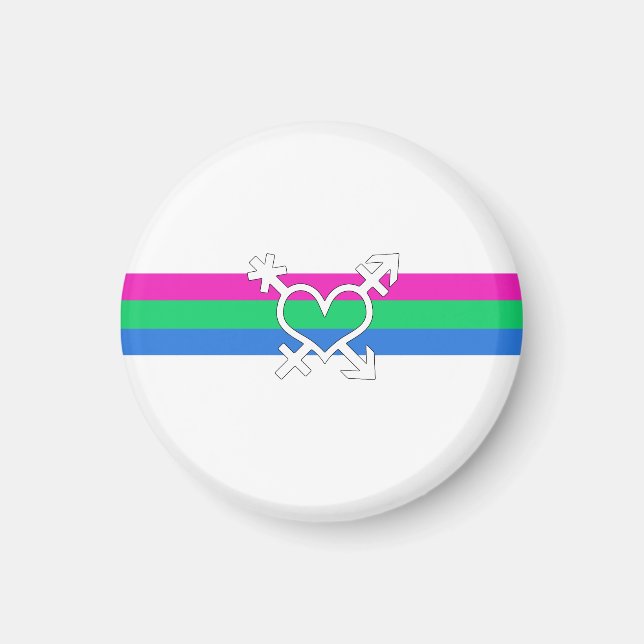 Polysex Pride Flag Magnet (Vorne)