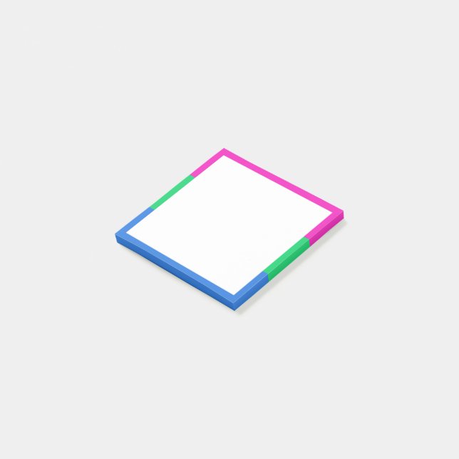 Polysex Pride Flag Post-it Klebezettel (angewinkelt)