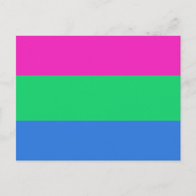 Polysex Pride Flag Postkarte (Vorderseite)