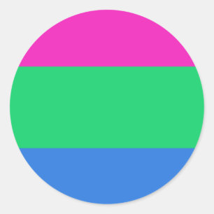 Polysex Pride Flag Runder Aufkleber
