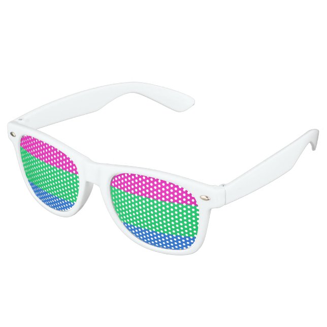 Polysex Pride Flag Sonnenbrille (Schrägansicht)