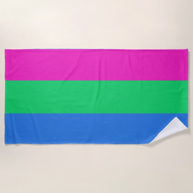 Polysex Pride Flag Strandtuch (Vorderseite)