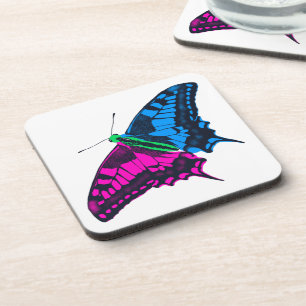 Polysexual Stolperflagge Frack Butterfly Getränkeuntersetzer