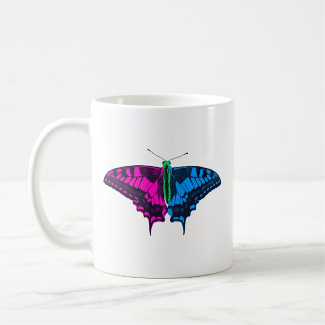 Polysexual Stolperflagge Frack Butterfly Kaffeetasse (Links)