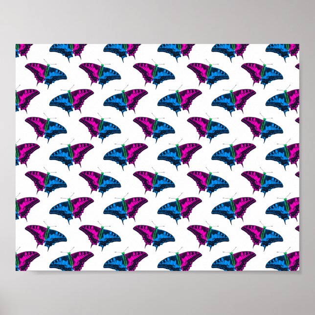 Polysexual Stolperflagge Frack Butterfly Poster (Vorne)