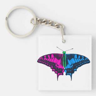 Polysexual Stolperflagge Frack Butterfly Schlüsselanhänger