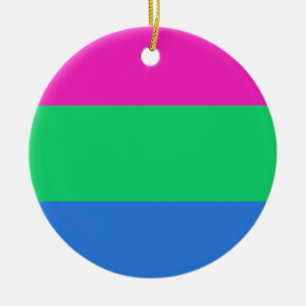 Polysexualitäts-Stolzflagge Keramik Ornament