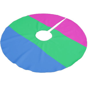 Polysexualitäts-Stolzflagge Polyester Weihnachtsbaumdecke