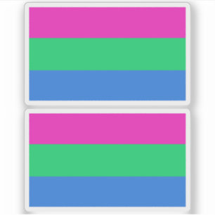 Polysexuelle Pride-Flagge Aufkleber
