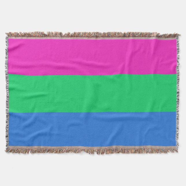 Polysexuelle Pride-Flagge Decke (Vorderseite)