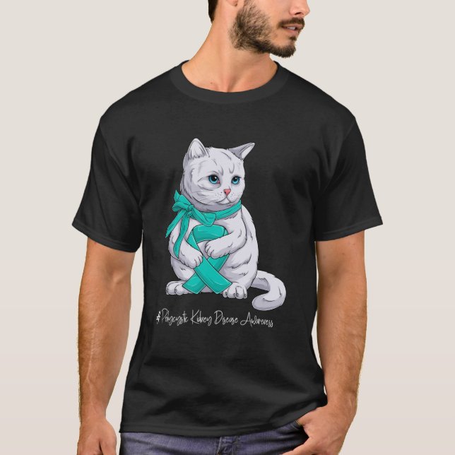 Polyzystische Nierenerkrankung Aufklärung Monat Aq T-Shirt (Vorderseite)