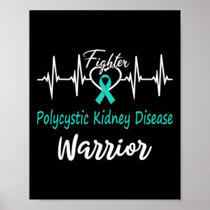Polyzystische Nierenerkrankung Pkd Warrior Heartbe Poster