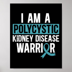 Polyzystische Nierenerkrankung Warrior Pkd Aquamar Poster