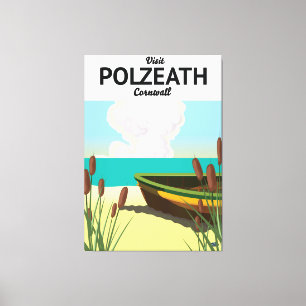 Polzeath, Cornwall Seaside-Reiseplakat Leinwanddruck