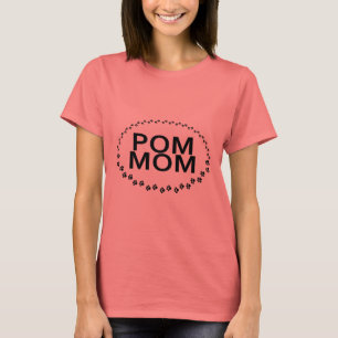 Pom Mama-Tatzen-Druck-Kreis T-Shirt
