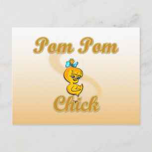 Pom Pom Chick Postkarte
