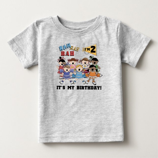 Pom-pom girl 2e Anniversaire Tshirts et cadeaux (Devant)