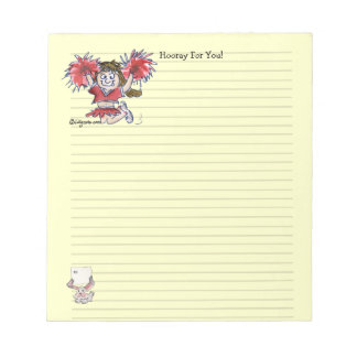 Pom-pom girl De Cartographie Pour Votre Bloc-Notes