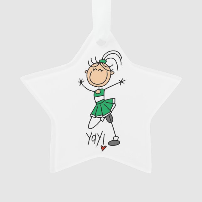 Pom-pom girl de la figure bâche verte (devant)