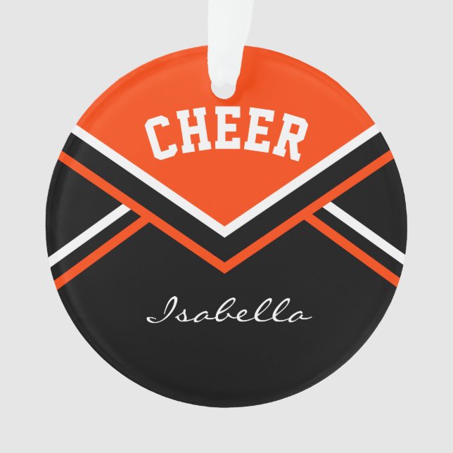 Pom-pom girl orange 📣 💖 Cheval (devant)