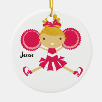 Pom-pom girl rose KRW Nom personnalisé Ornement