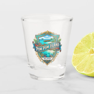 Pom Pom Insel Malaysia Schnapsglas