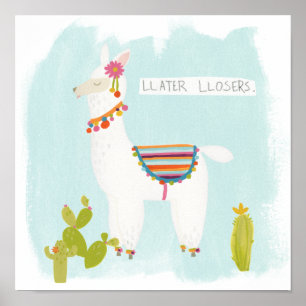 Pom Pom Lama Rama- Llater Llosers Poster