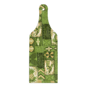 Pomaika’i Tiki Hawaiian Vintage Tapa Schneidebrett