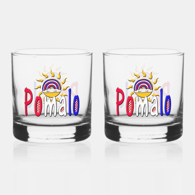 Pomalo - Kroatische Entspannung mit Sonne & Regenb Whiskyglas (Vorderseite)