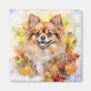 Pomchi Fall Watercolor Magnet
