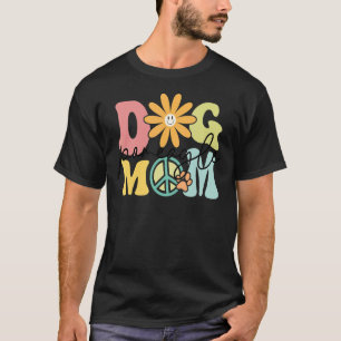 Pomeagle Groovy Hund Mama Frauen Haustiere T-Shirt