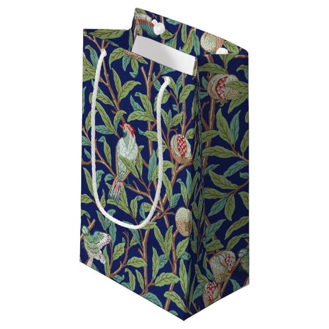 Pomegranat und Little Bird, William Morris Kleine Geschenktüte (Vorderseite Schrägansicht)