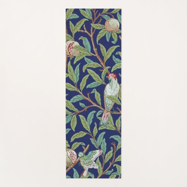Pomegranat und Little Bird, William Morris Yogamatte (Vorderseite)