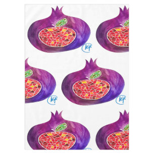 Pomegranate Apple Rosh Hashana Tischtuch Tischdecke