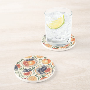 Pomegranate & Citrus Mittelmeerküste Sandsteinküst Getränkeuntersetzer