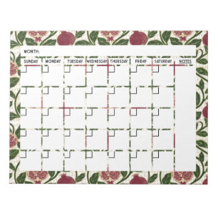 Pomegranate-Notepad-Kalender Notizblock