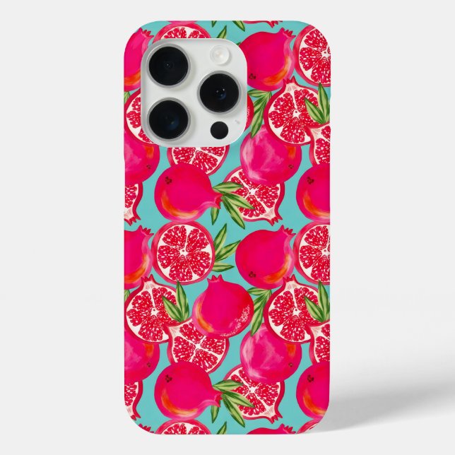 Pomegranate Painate Phone Case (Rückseite)