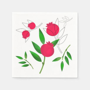 Pomegranate Paper Napkins Serviette