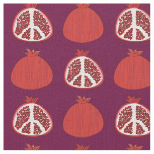 Pomegranate Peace Signs Fruit Stoff