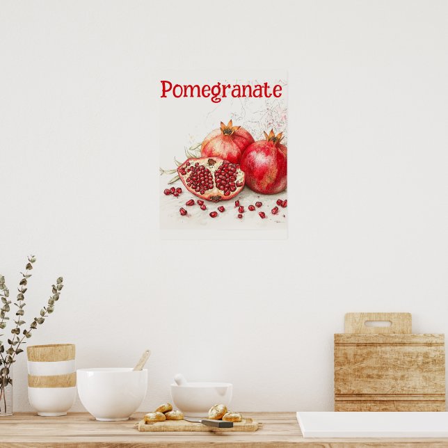 Pomegranate Poster (Küche)